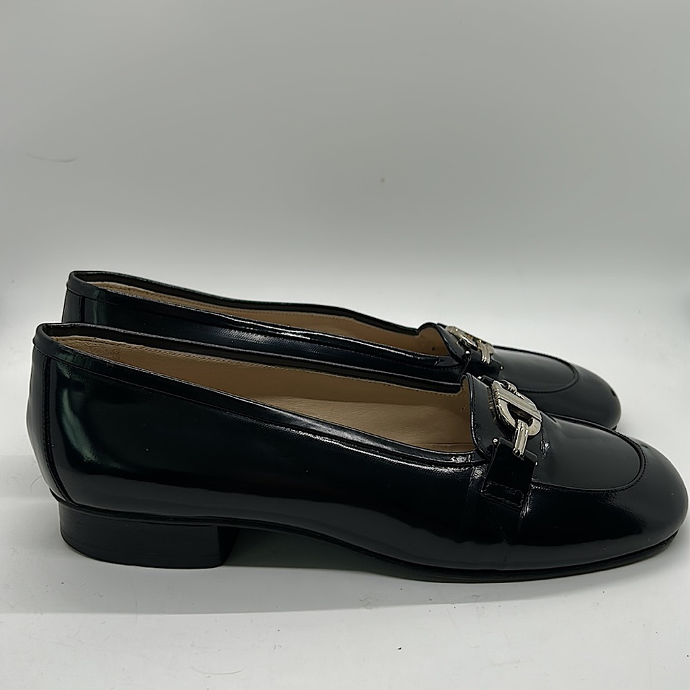 Christian Dior Authentic Black Leather Buckle Loafer Dress Shoes **Sz 36/Sz 6** - Picture 5 of 10